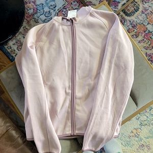 UNIQLO women’s long sleeve dry sweat full-zip hoodie sweatshirt S - light purple